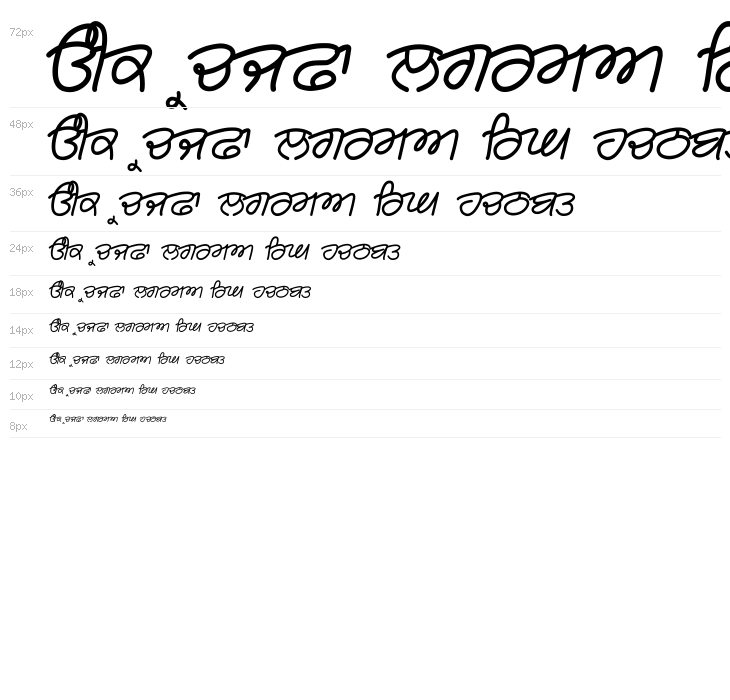 Rangsaaz cursive rimington Waterfall