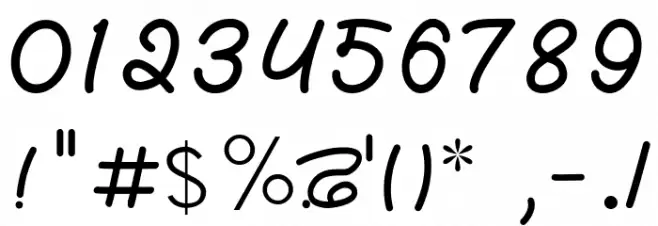 Rangsaaz gurmukhi cursive roman Font OTHER CHARS