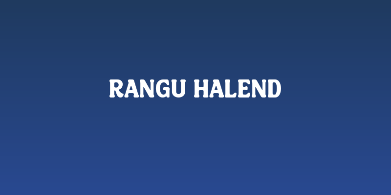 Rangu Halend Social Header