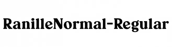 Ranille Normal-Regular  Fuentes Gratis Descargar