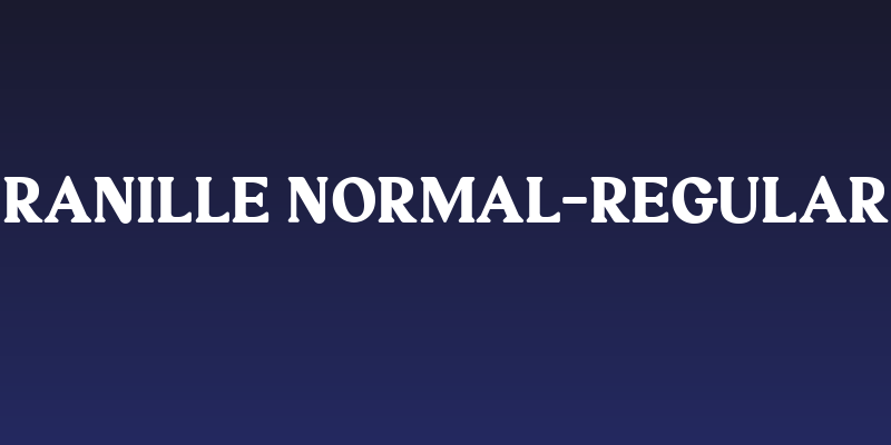 Ranille Normal-Regular Social Header