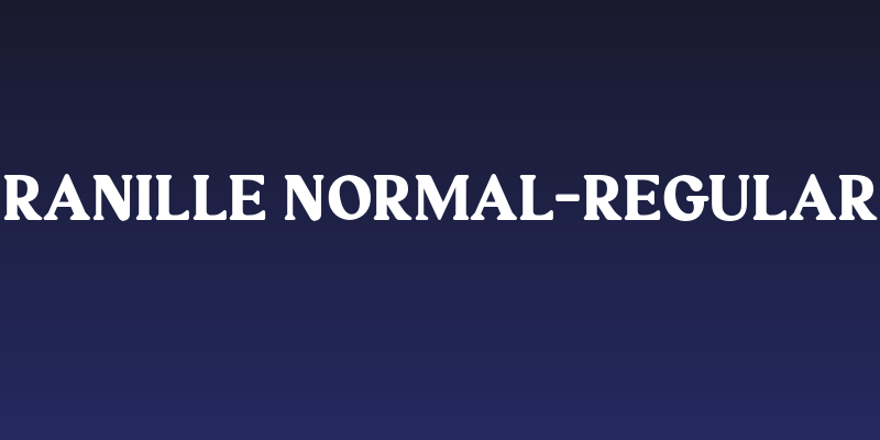 Ranille Normal-Regular Social Header
