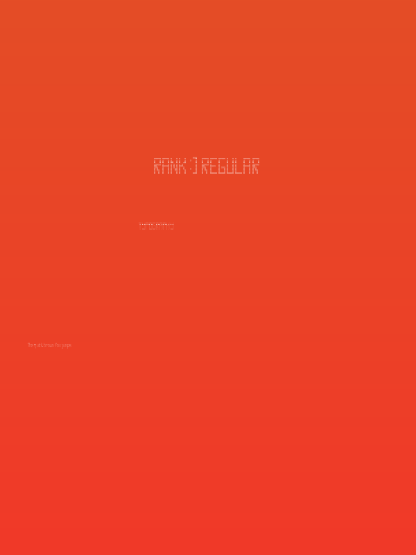 Rank:] Regular Poster