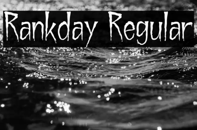 Rankday Regular Font examples
