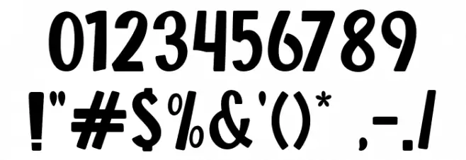 Ranked Hockey Font OTHER CHARS