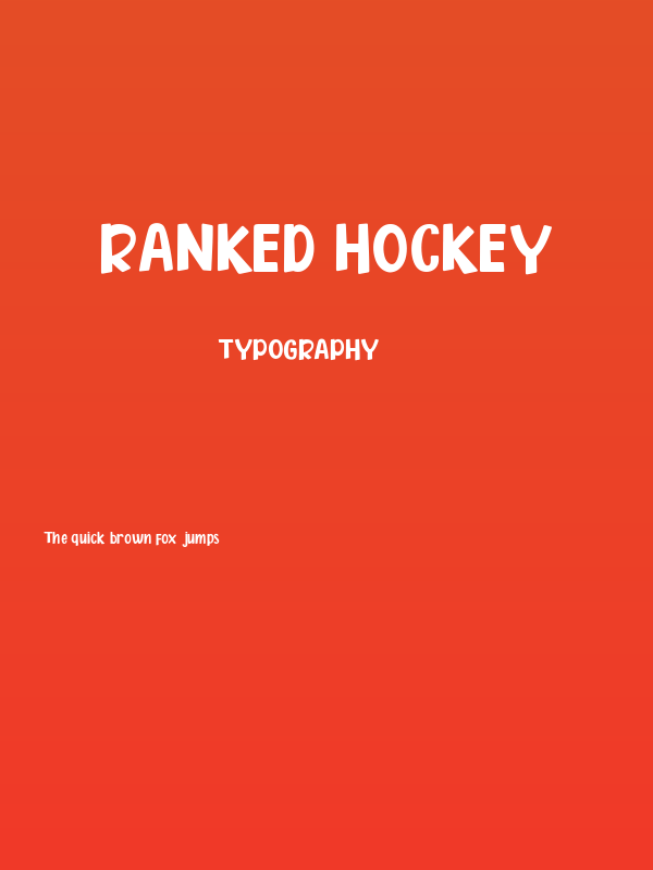Ranked Hockey Poster