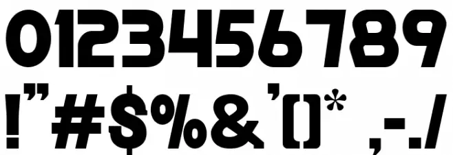 Ranked Sports Font OTHER CHARS