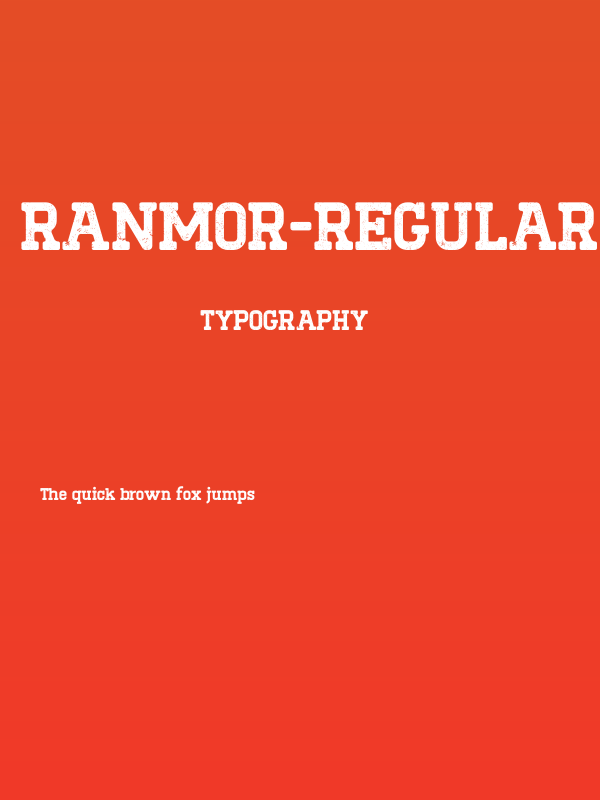 Ranmor-Regular Poster