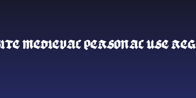 Ransite Medieval PERSONAL USE Regular Social Header