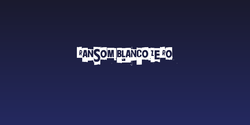 Ransom Blanco Zero Social Header