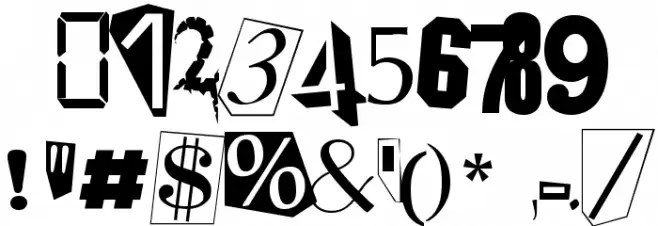 Ransom Regular Font OTHER CHARS