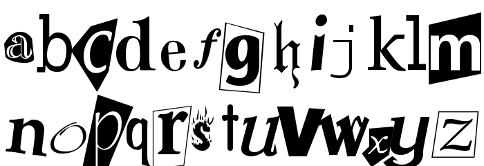 Ransom Regular Font LOWERCASE