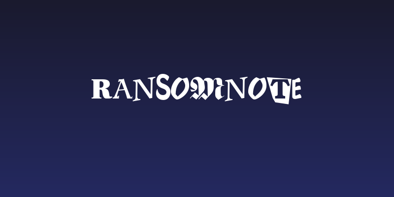 RansomNote Social Header