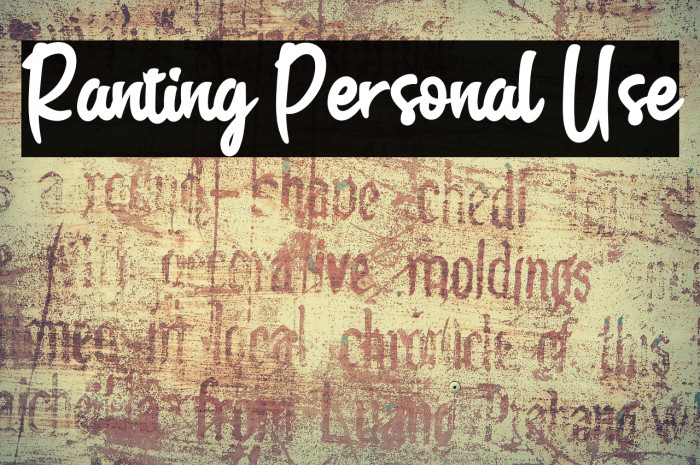 Ranting Personal Use Example 3