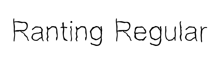Ranting Regular  नि: शुल्क फ़ॉन्ट्स डाउनलोड