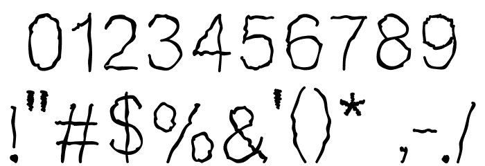 Ranting Regular Font OTHER CHARS