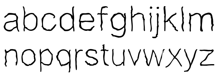 Ranting Regular Font LOWERCASE