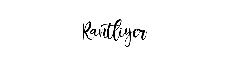 Rantliyer  フリーフォントのダウンロード
