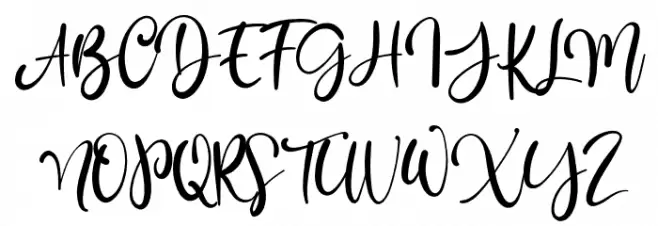Rantliyer Schriftart Groß