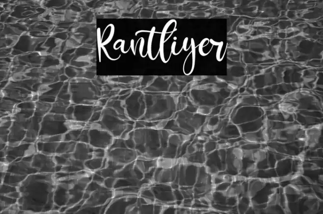 Rantliyer Font examples