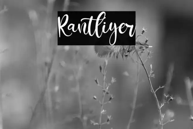 Rantliyer Font examples