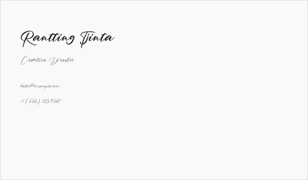 Rantting Tjinta Business Card