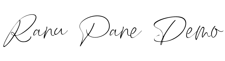 Ranu Pane Demo  フリーフォントのダウンロード