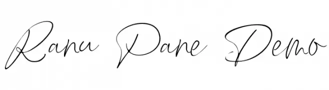 Ranu Pane Demo  フリーフォントのダウンロード