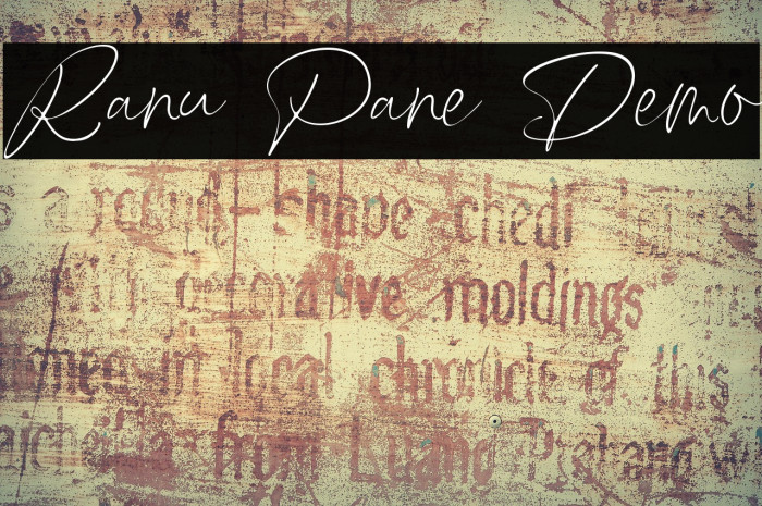 Ranu Pane Demo Example 1