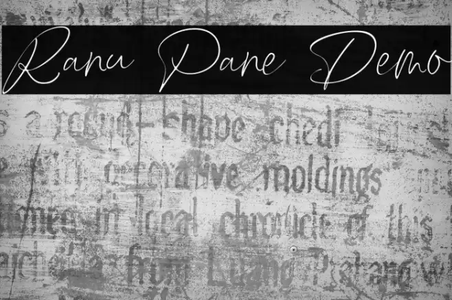 Ranu Pane Demo Font examples