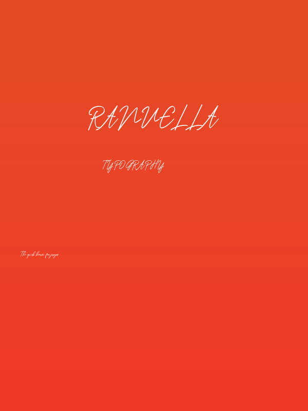 Ranuella Poster