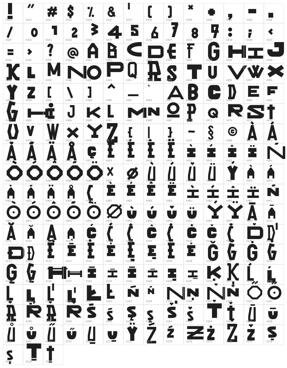 RanyJulek Character Map