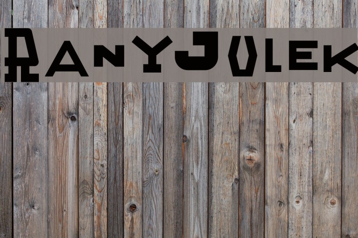 RanyJulek Font examples