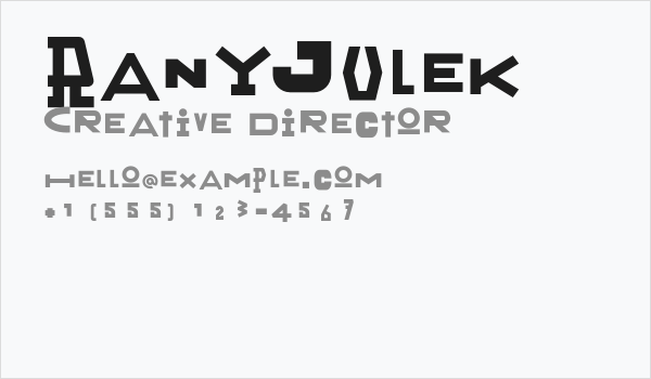 RanyJulek Business Card