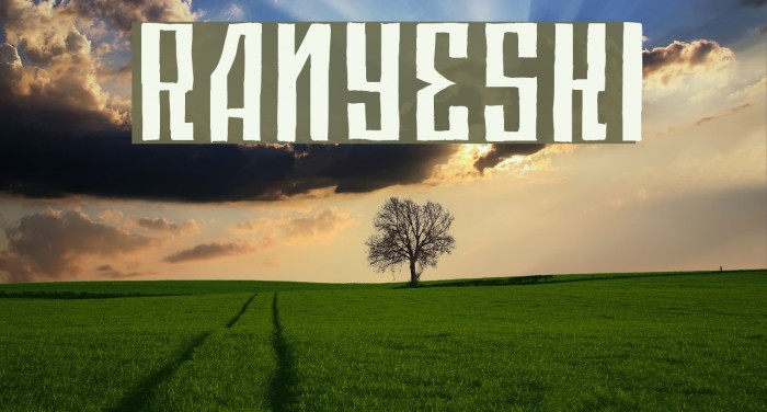 Ranyeski Font examples