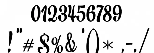 RanykinayaScript Font OTHER CHARS