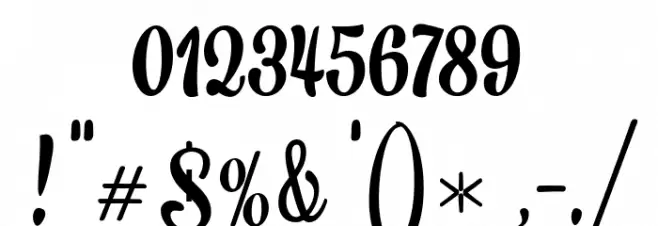 RanykinayaScript Font OTHER CHARS