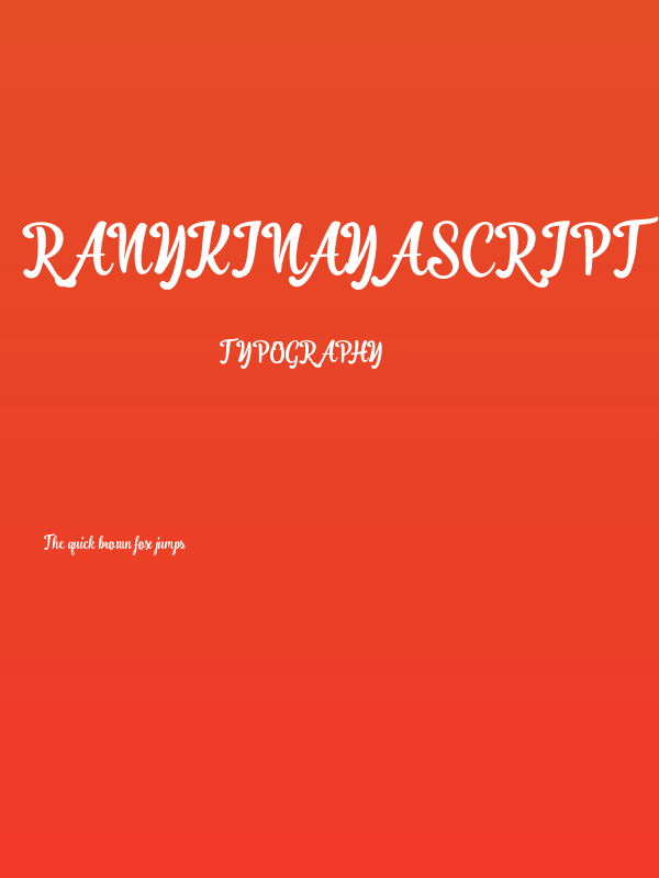 RanykinayaScript Poster