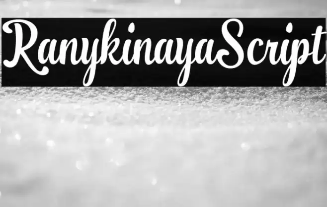 RanykinayaScript Font examples