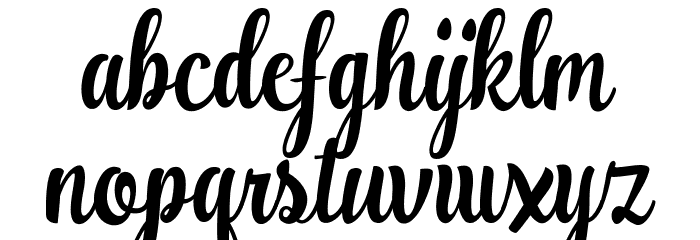 RanykinayaScript Font LOWERCASE