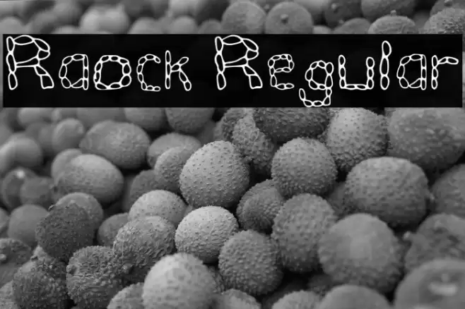 Raock Regular Font examples