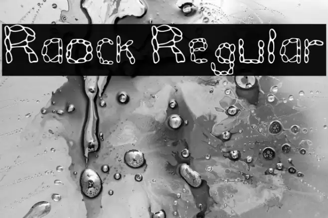 Raock Regular Font examples
