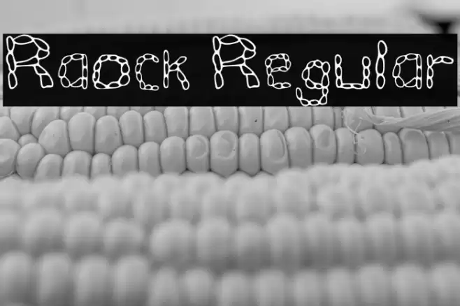 Raock Regular Font examples
