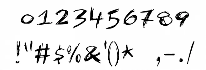 RapJack Font OTHER CHARS