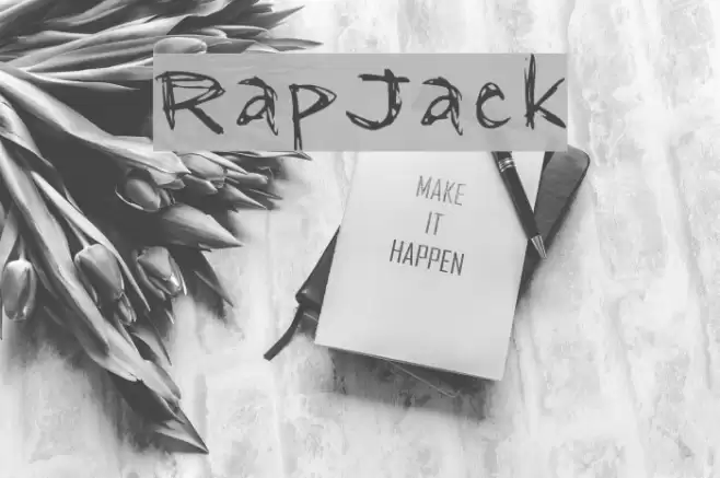 RapJack Font examples