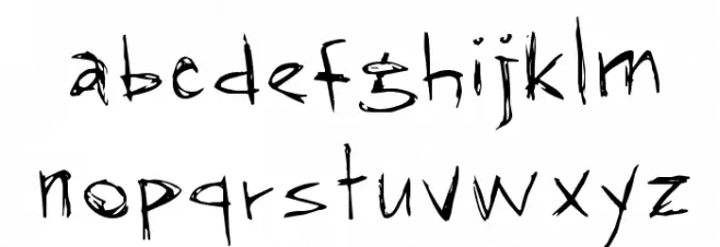 RapJack फ़ॉन्ट लोअरकेस