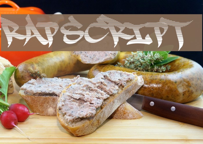 RapScript Font examples