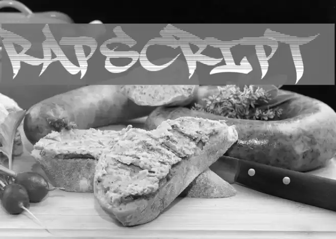RapScript Font examples