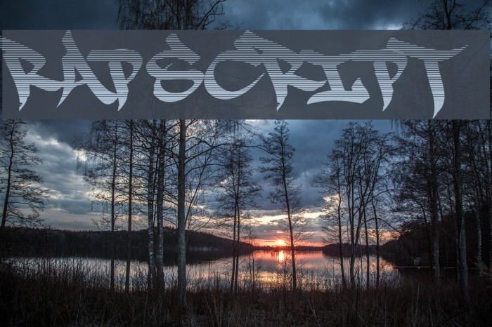 RapScript Font examples