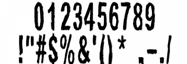 Raparperitaivas Font OTHER CHARS